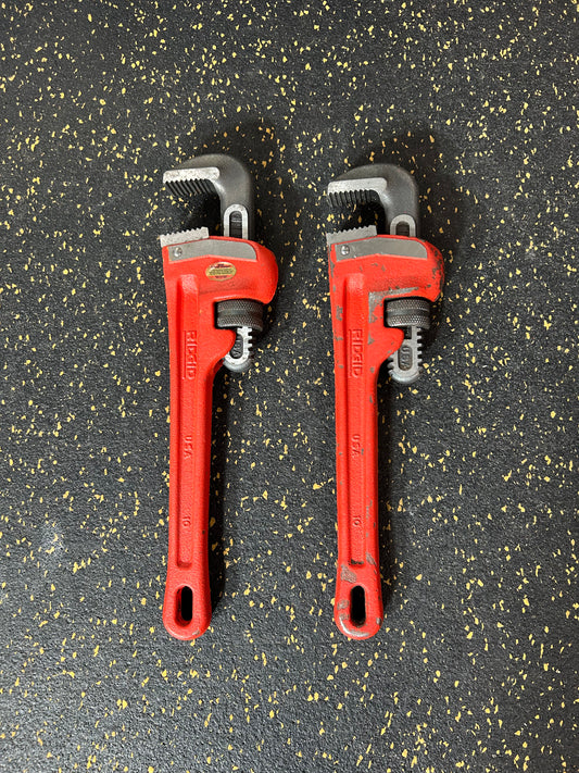 RIDGID 10” Heavy-Duty Steel Straight Pipe Wrench