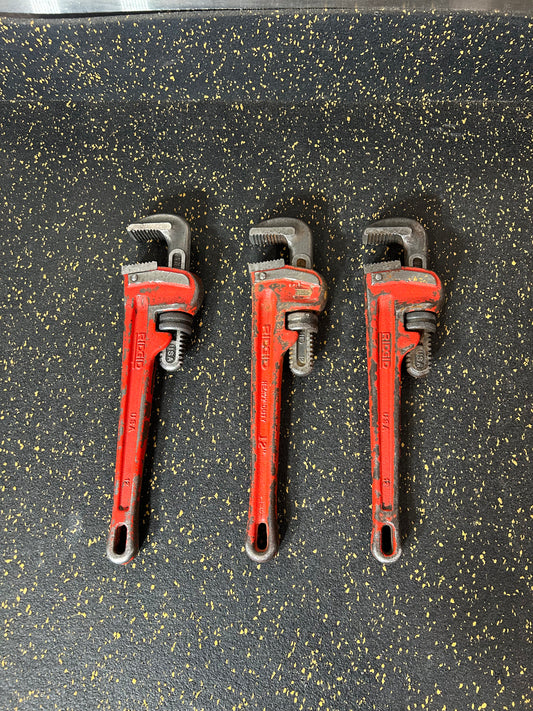 RIDGID 12” Heavy-Duty Steel Straight Pipe Wrench