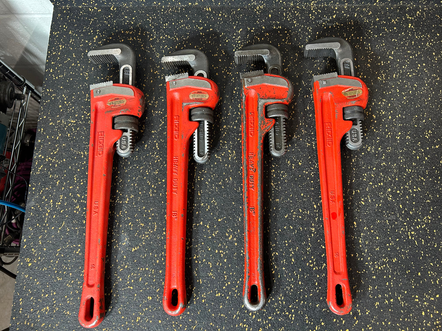 RIDGID 18” Heavy-Duty Steel Straight Pipe Wrench