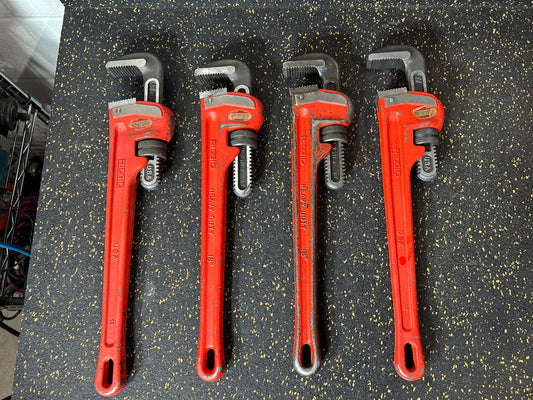 RIDGID 18” Heavy-Duty Steel Straight Pipe Wrench