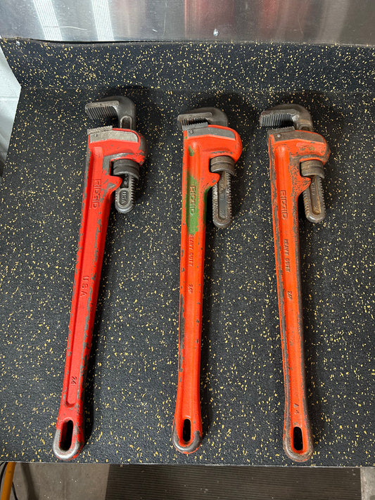 RIDGID 24” Heavy-Duty Steel Straight Pipe Wrench