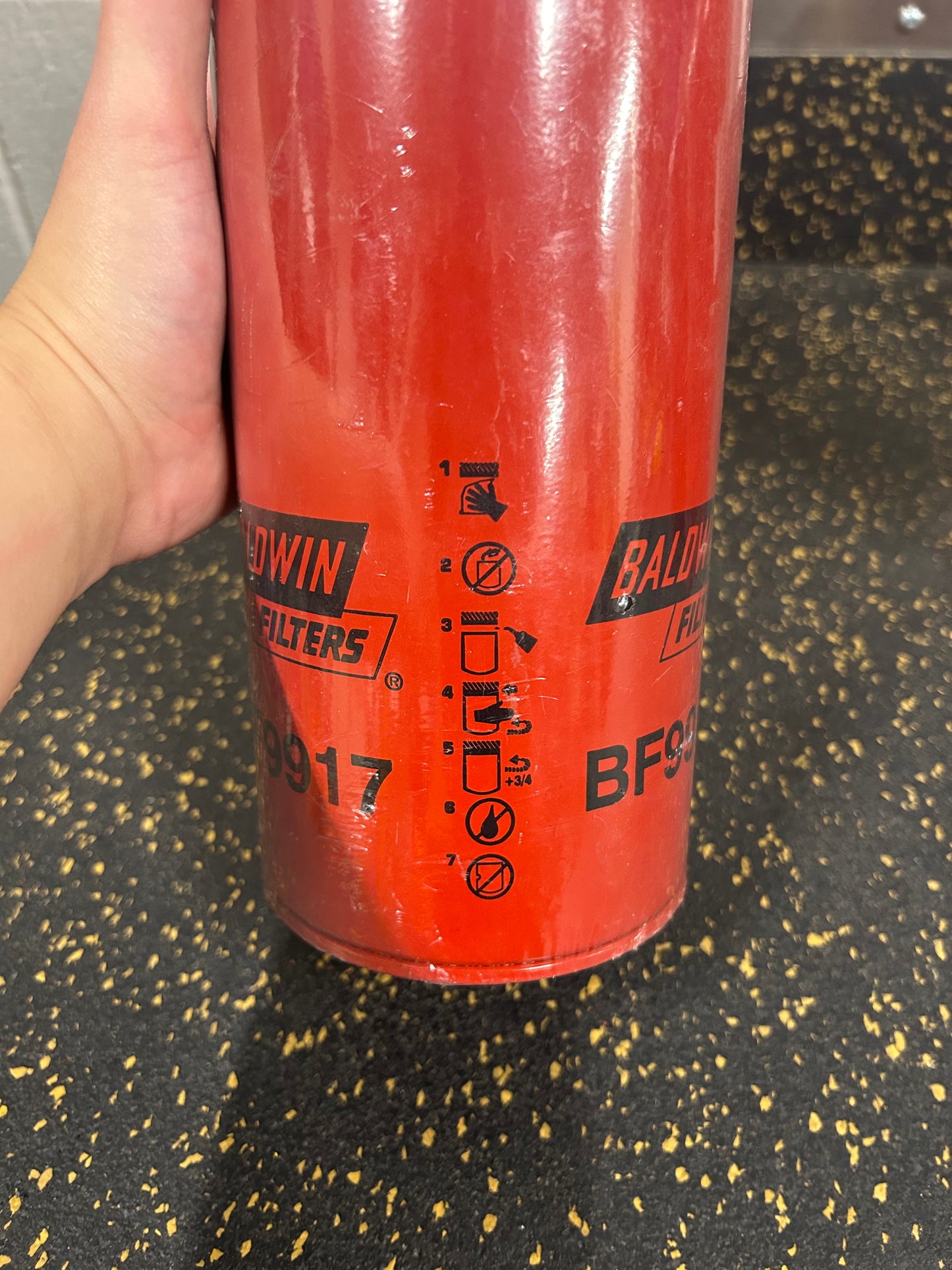 Baldwin Heavy-Duty Spin-on Fuel Filter (BF9917) – BRAND NEW