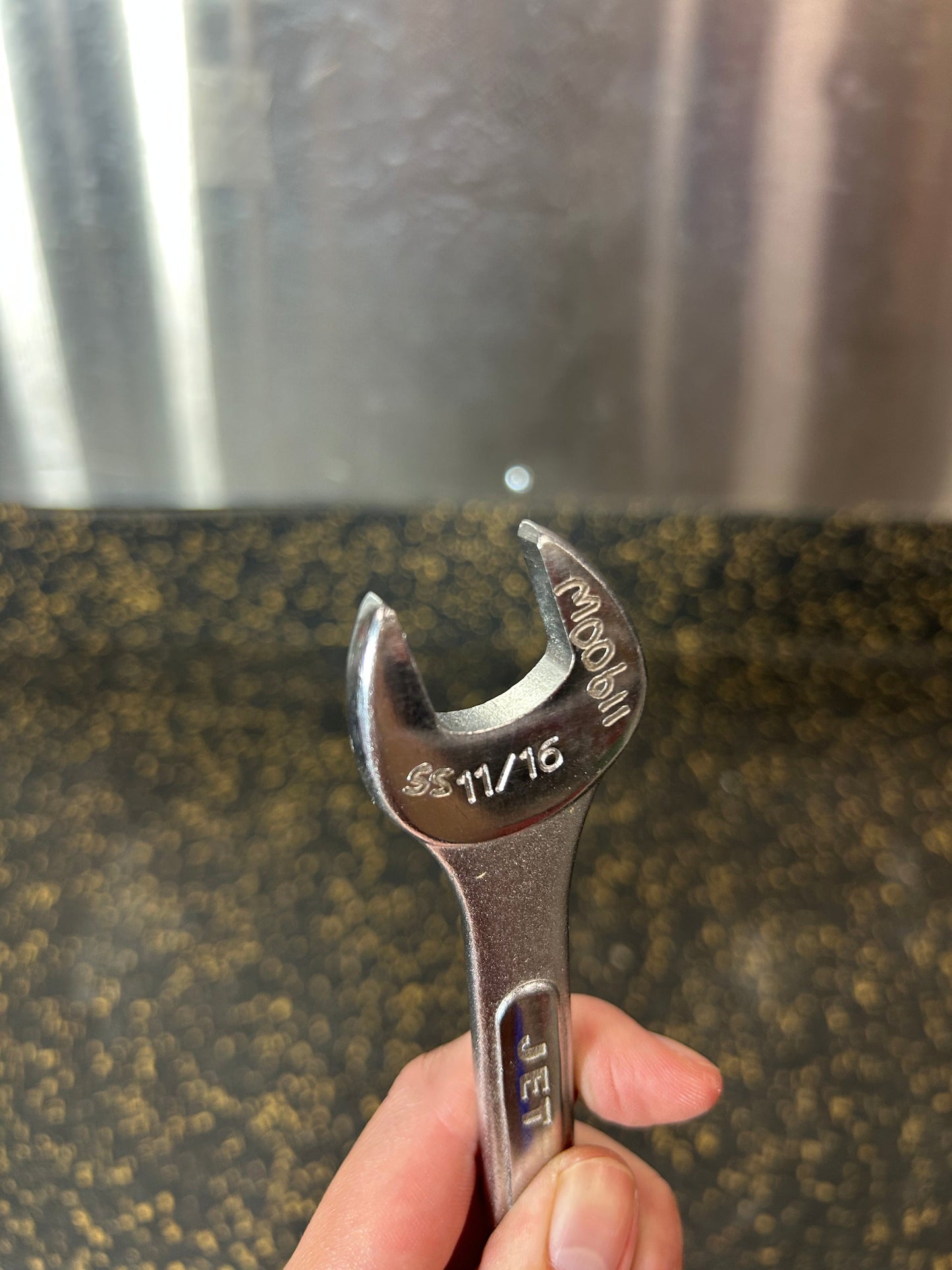 JET 11/16” SAE Raised Panel Combination Wrench (Model 700508, Chrome Vanadium)