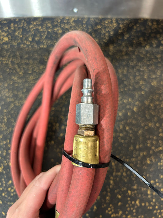 11-Foot 3/8” Diameter Air Hose with Male/Female Fittings