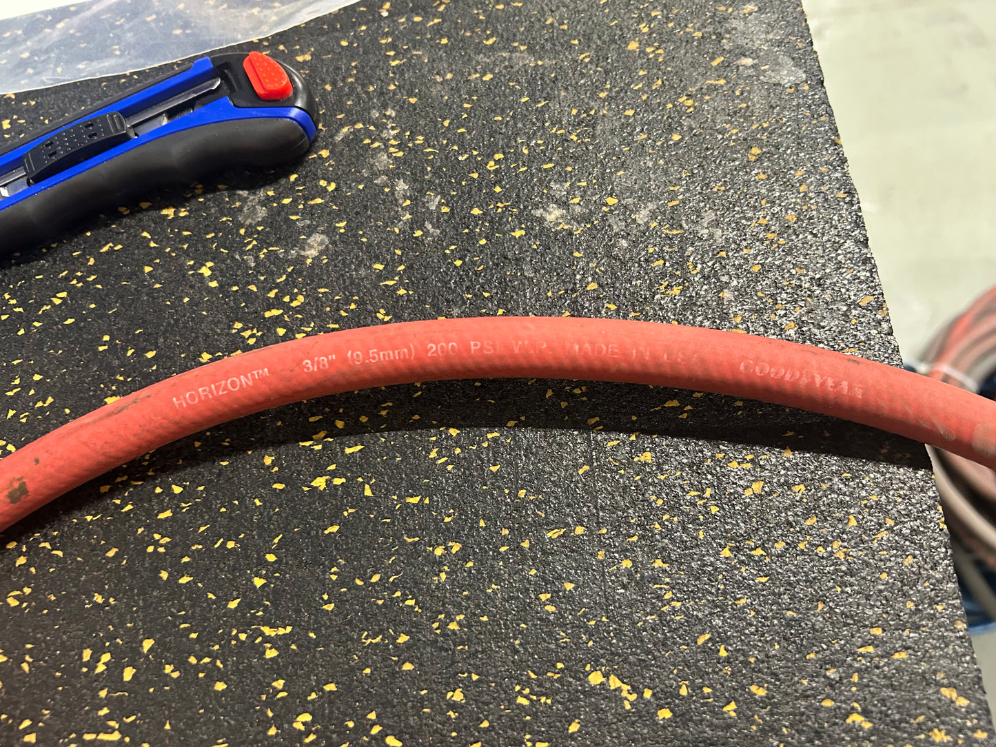 10-Foot Goodyear Horizon 3/8” Diameter Air Hose with Male/Female Fittings (200 PSI Working Pressure) - 2 AVAILABLE