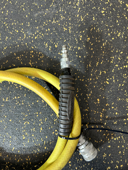 3.5-Foot Legacy Flexzilla 3/8” Diameter Air Hose with Male/Female Fittings (300 PSI Working Pressure)