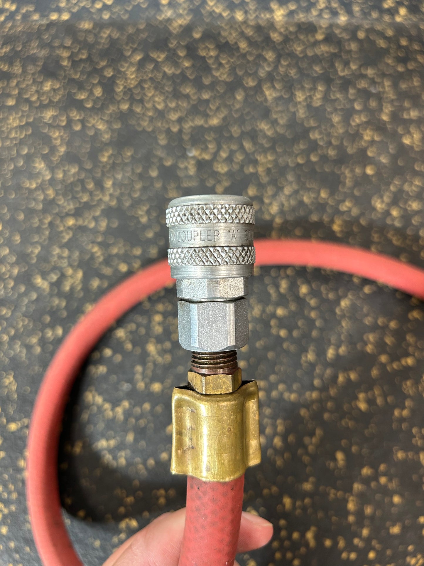 3-Foot 3/8” Diameter Air Hose with Male/Female Fittings