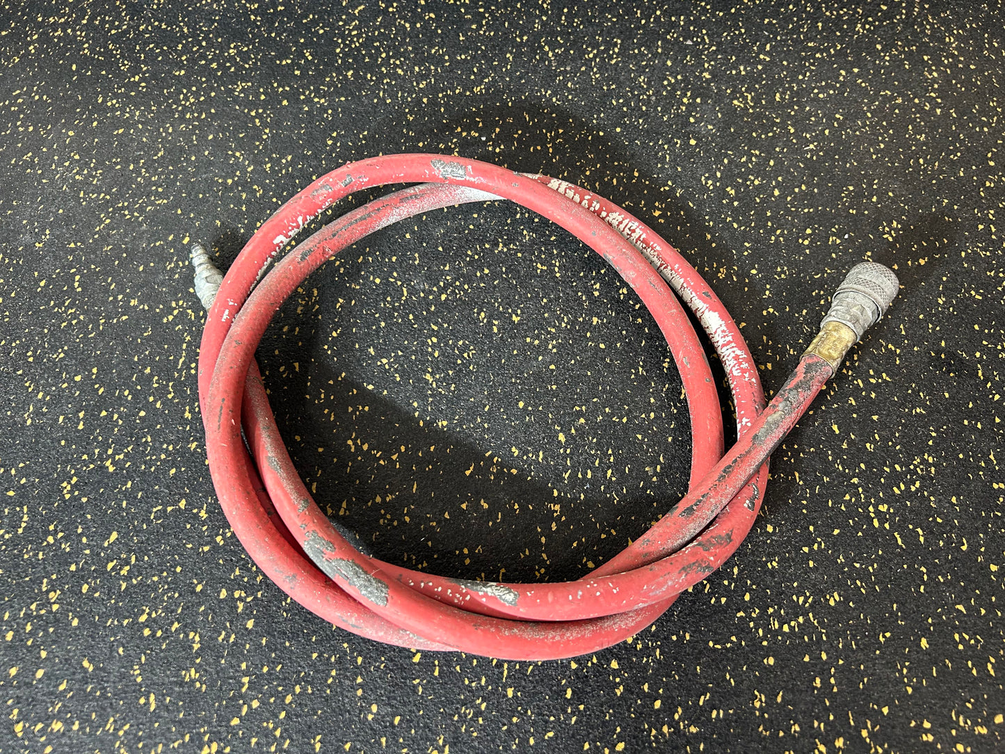 7-Foot 5/16” Diameter Air Hose with Male/Female Fittings