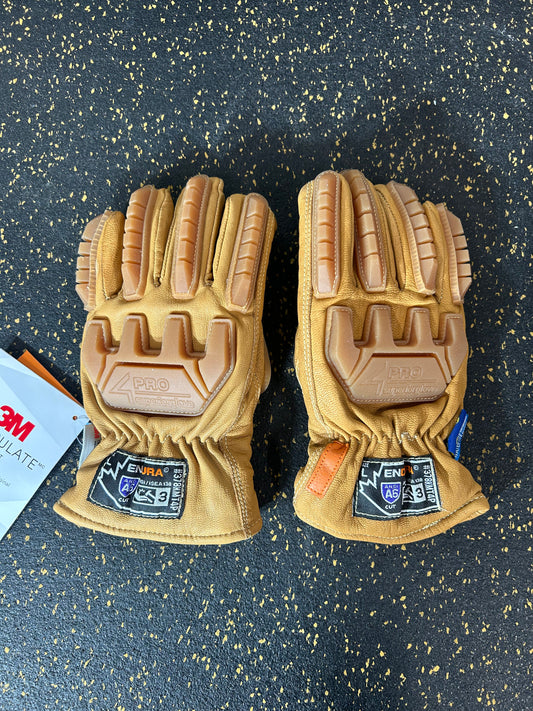 PRO Superior Glove Endura 378KMT4P Work Gloves for Winter (Impact & Cut Resistant, Waterproof, Size Large) – BRAND NEW