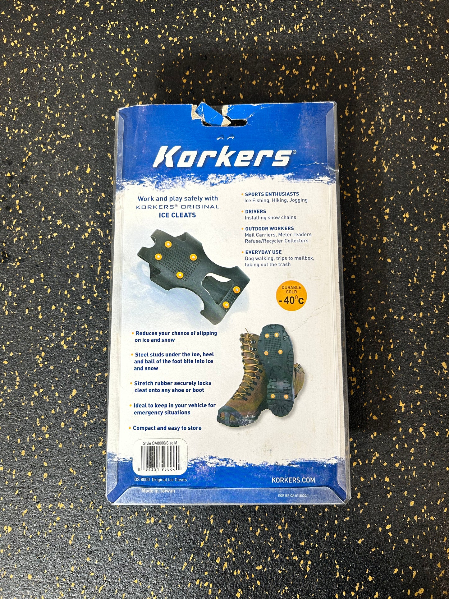 Korkers Original Ice Cleats (Size Medium, 5-8.5) – BRAND NEW