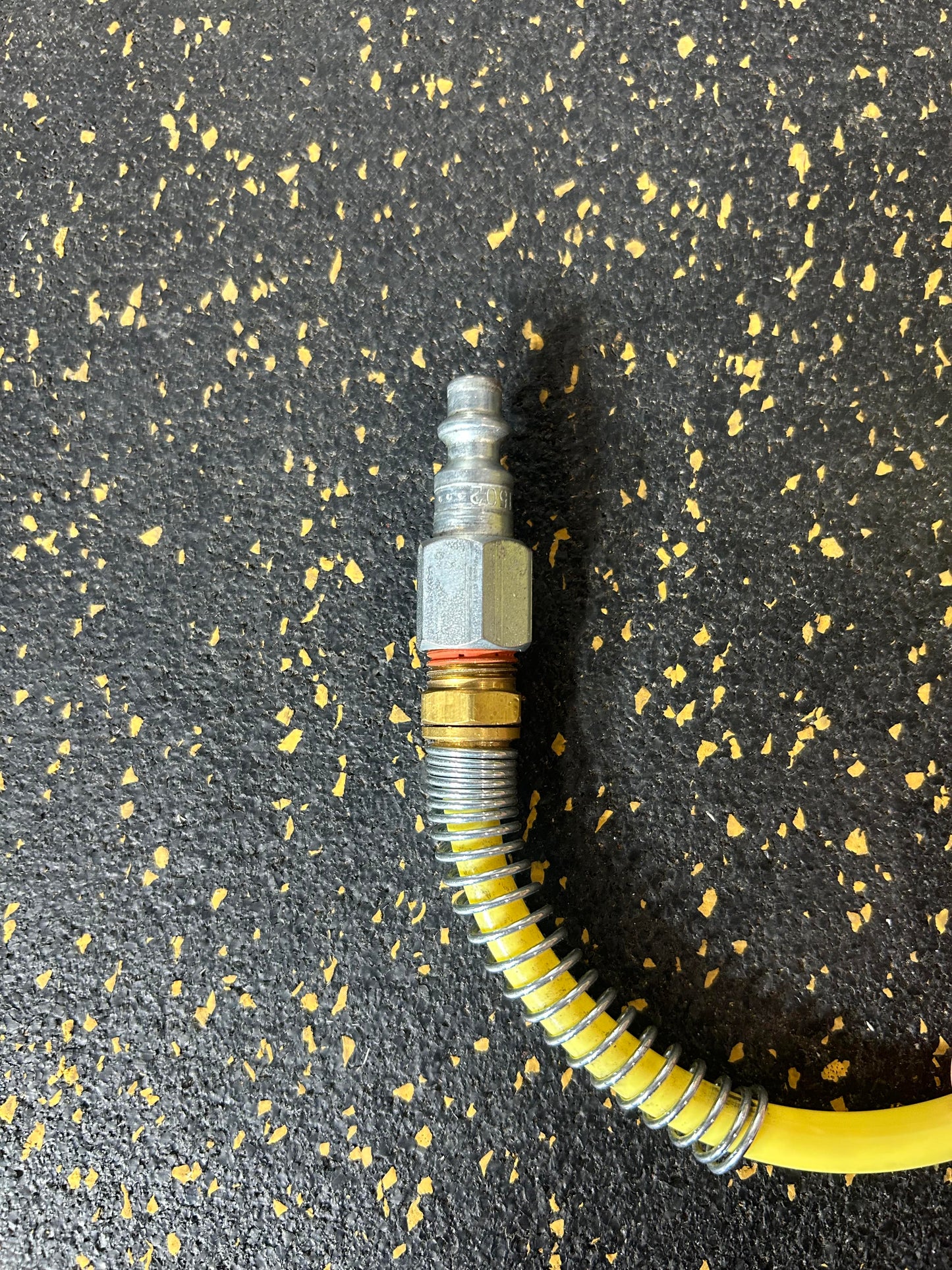 8-Foot Coilhose Pneumatics 1/4” (6.20mm) Diameter Coiled Nylon Air Hose with Male/Female Fittings (185 PSI Max Pressure)