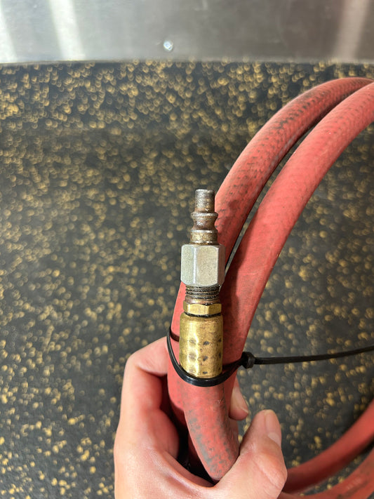 6-Foot 3/8” Diameter Air Hose with Male/Female Fittings