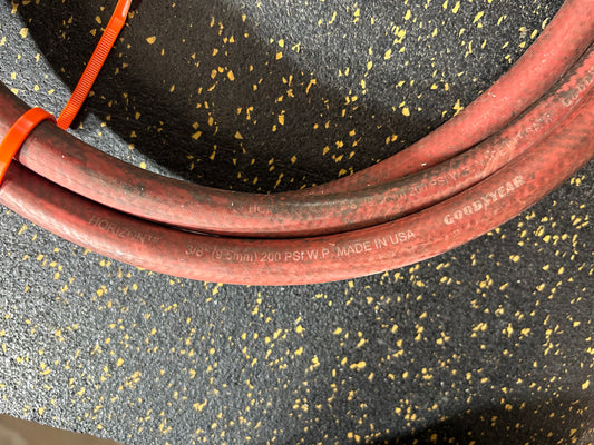 8-Foot Goodyear Horizon 3/8” Diameter Air Hose with Male/Male Fittings (200 PSI Working Pressure