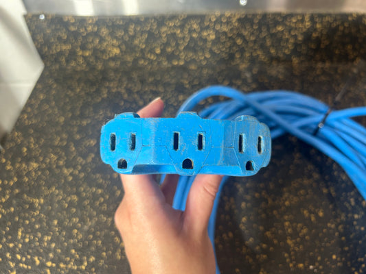 50-Foot Triple Outlet Outdoor Extension Cord (3-Prong, 12 AWG)