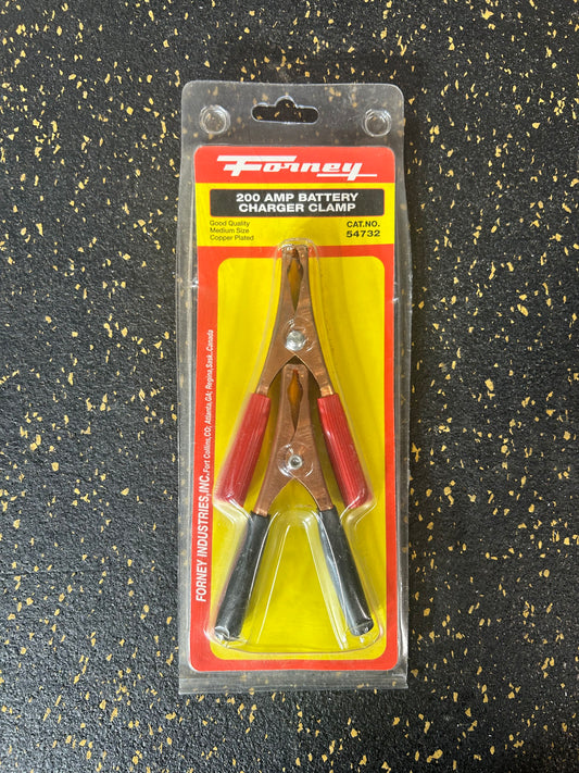 Forney Heavy-Duty 200-Amp Battery Charger Clamps (Copper-Plated) – GOOD QUALITY, BRAND NEW