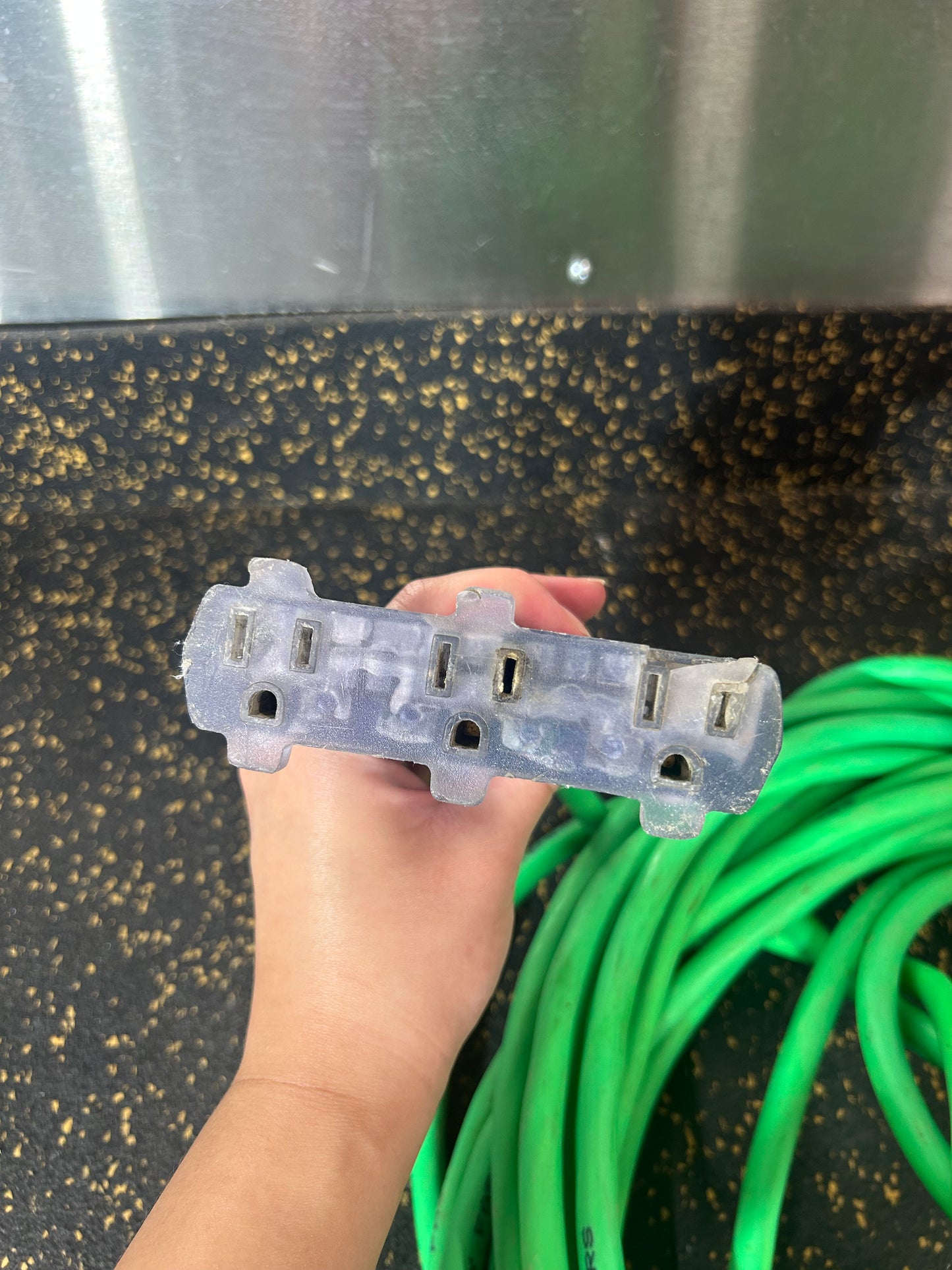 50-Foot Triple Outlet Outdoor Extension Cord (3-Prong, 12 AWG, Water-Resistant)