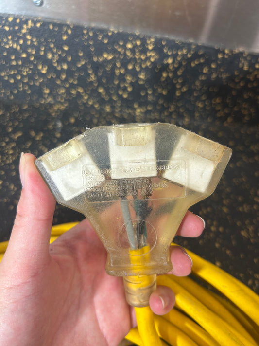 50-Foot Triple Outlet Outdoor Extension Cord (3-Prong, 12 AWG)