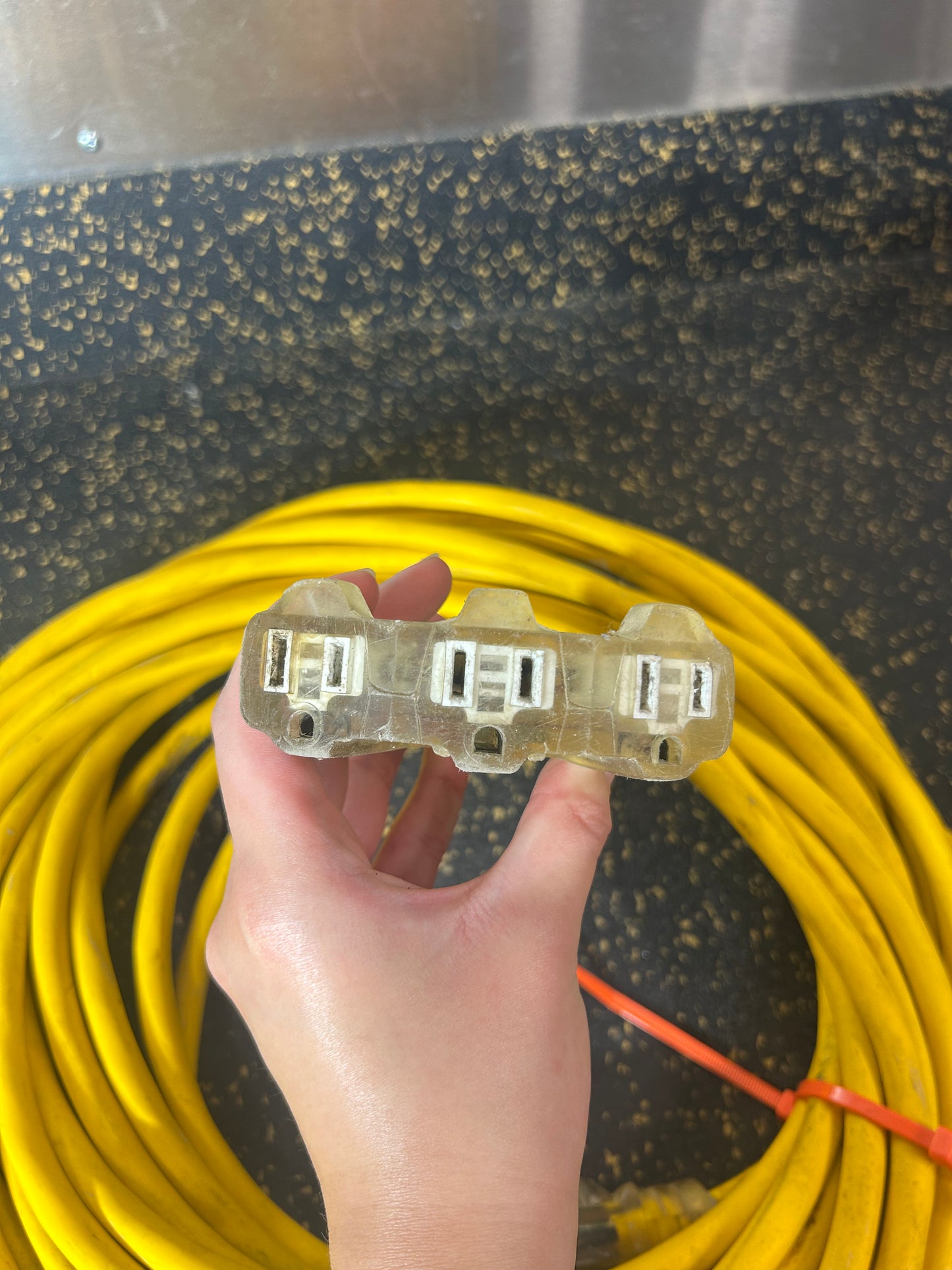 50-Foot Triple Outlet Outdoor Extension Cord (3-Prong, 12 AWG)
