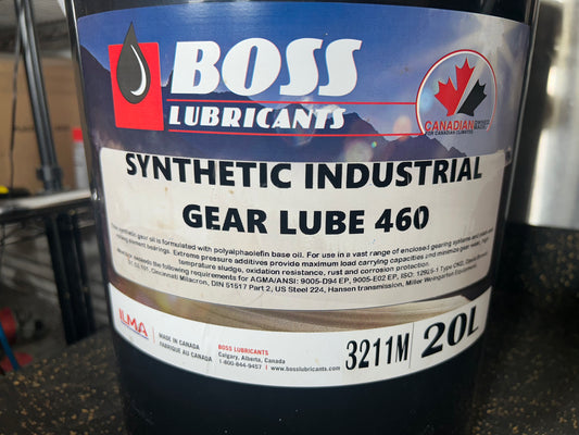 BOSS Synthetic Industrial Gear Lube 460 (20L & about 16L)