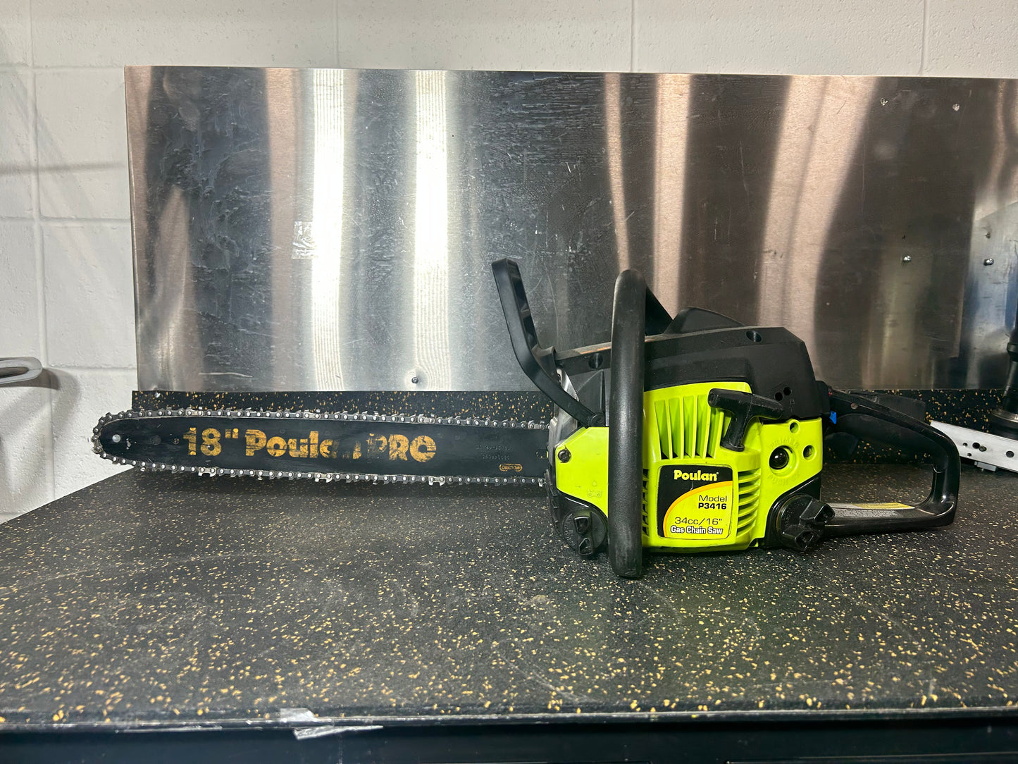 Poulan P3416 16” 34cc 2-Cycle Gas Powered Chainsaw – comes with 18” Poulan Pro Bar & Chain