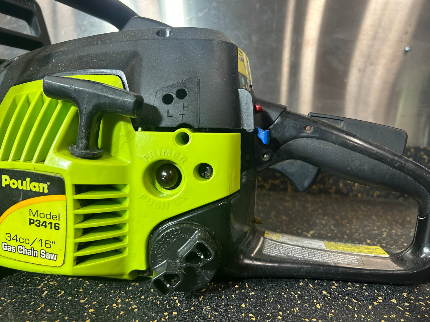 Poulan P3416 16” 34cc 2-Cycle Gas Powered Chainsaw – comes with 18” Poulan Pro Bar & Chain