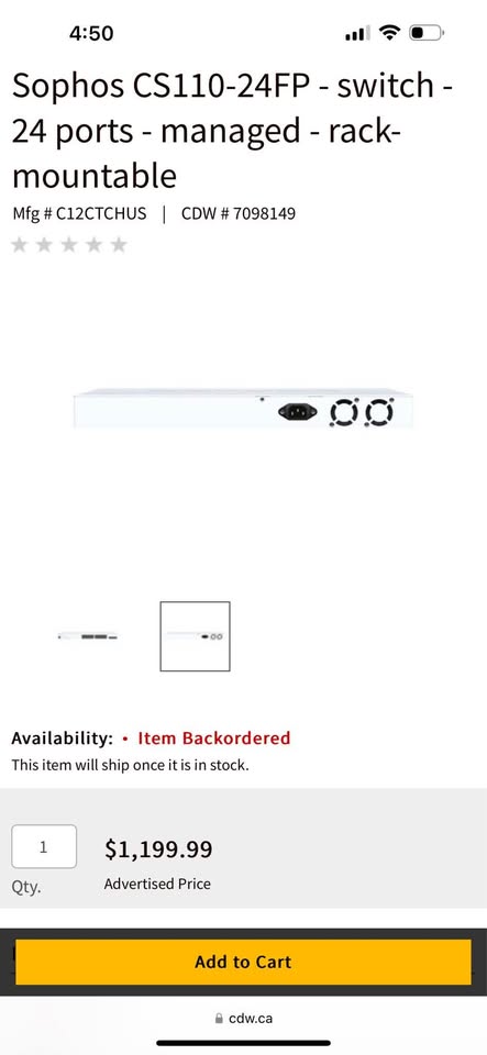 Sophos Switch CS-110-24 FP (24 ports)