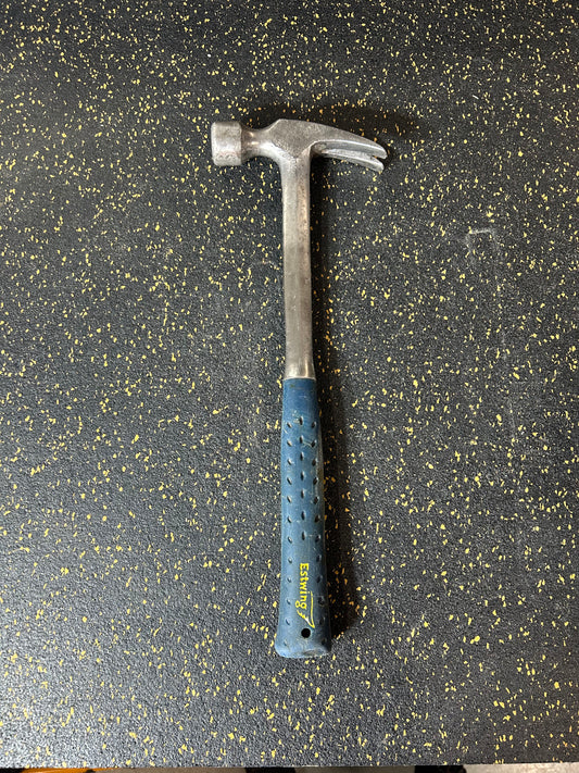 Estwing 24oz Smooth-Faced Framing Hammer (Long Handle, Straight Rip Claw, Shock Reduction Grip) – Model E3-24S