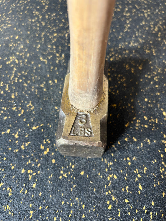 3 lb Sledgehammer with Wood Handle (15.5” Total Length)
