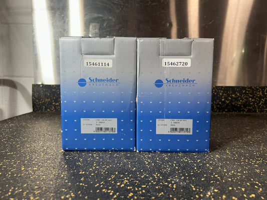 Schneider-Kreuznach Xenon-Emerald F2.8/28mm Manual Iris F-Mount Lens (“L” Type, Model 21-1071606) – 2 AVAILABLE, BRAND NEW