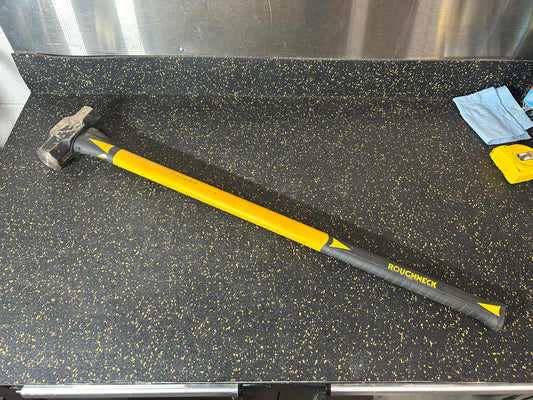 Roughneck 6 lb (2.7 kg) Sledgehammer with Durable Fibreglass Handle (ROU65627) – 35” Total Length