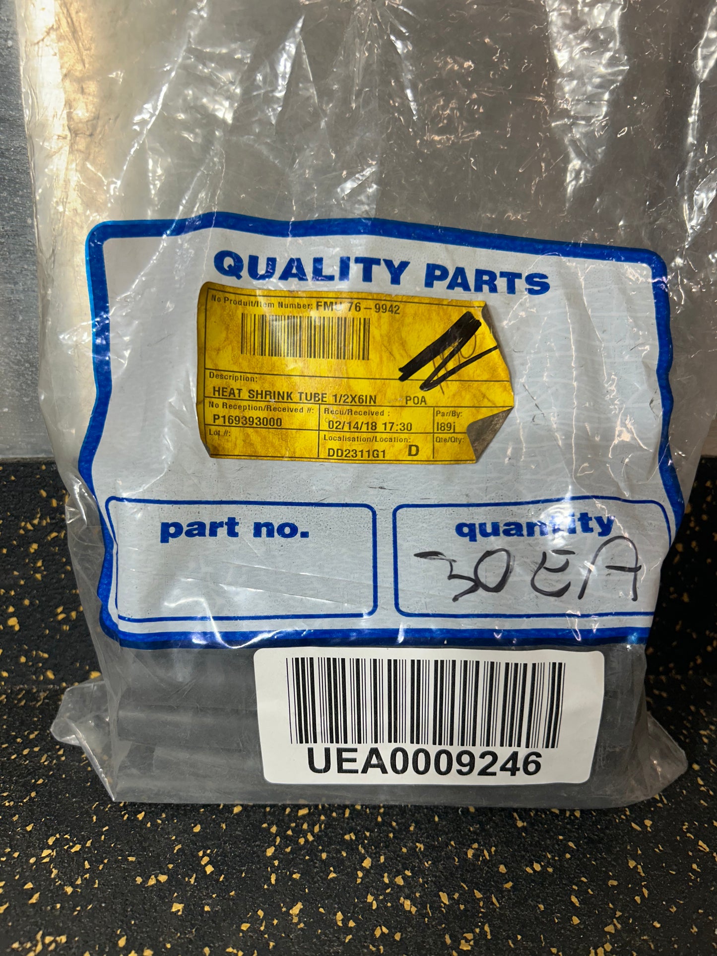 Black Heat Shrink Tubes (1/2” x 6”, 30-piece set) – BRAND NEW