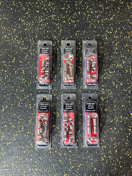 5/16"-24 Fine Replacement Perma-Coil (P208-205, 12-piece set) – BRAND NEW