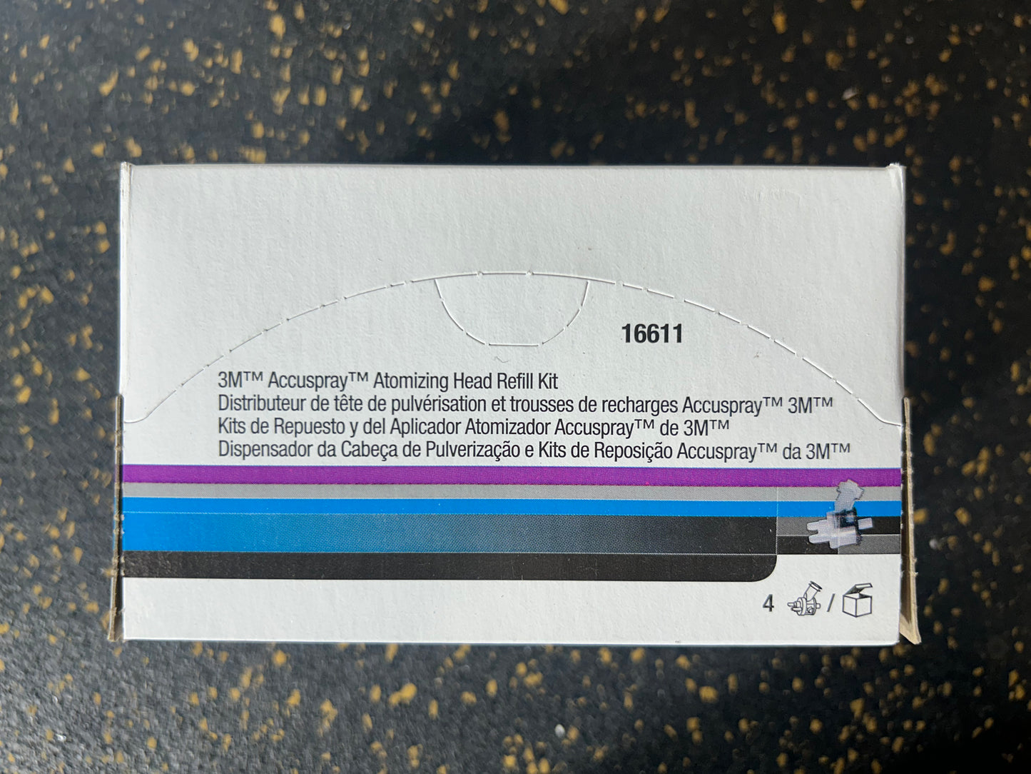 3M Accuspray Atomizing Head Refill Kit (16611, 1.8mm, 4-piece set) – BRAND NEW