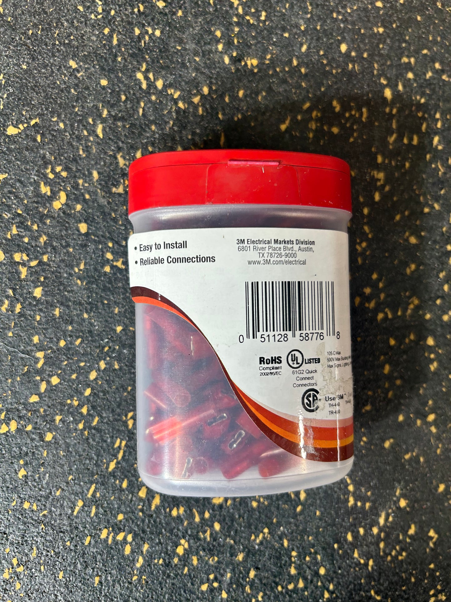 3M Scotchlok Red Female Disconnect Terminals (MNU18-250DFIX, 22-18 AWG) – BRAND NEW