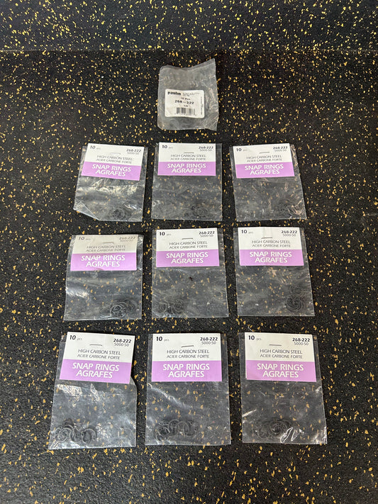 Paulin 1/2" Snap Rings, Plain (268-222, 10-piece pack) – BRAND NEW