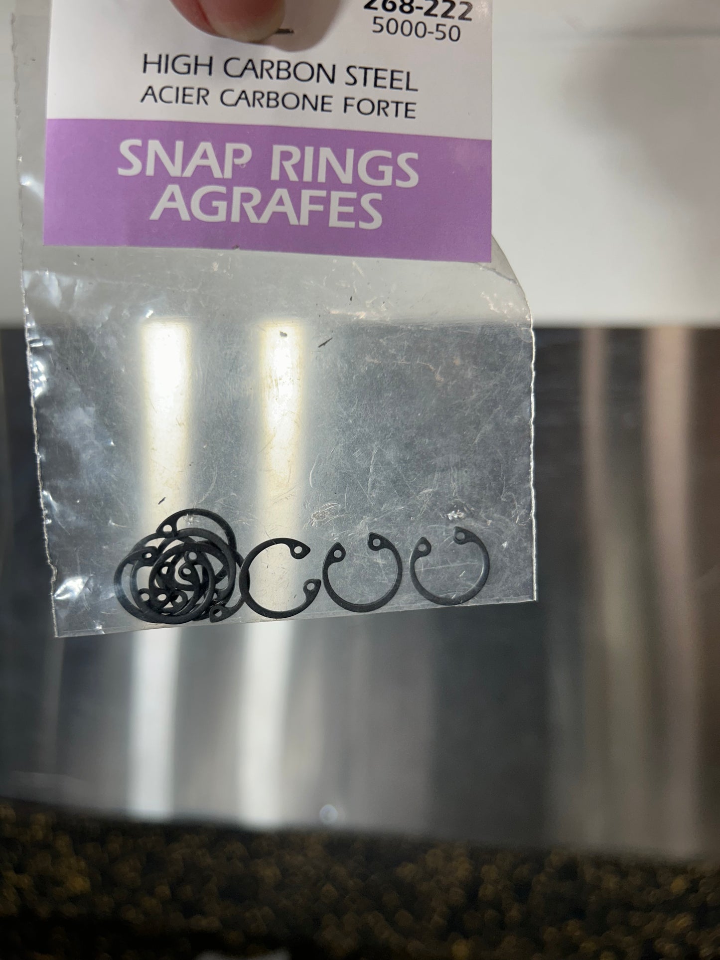 Paulin 1/2" Snap Rings, Plain (268-222, 10-piece pack) – BRAND NEW