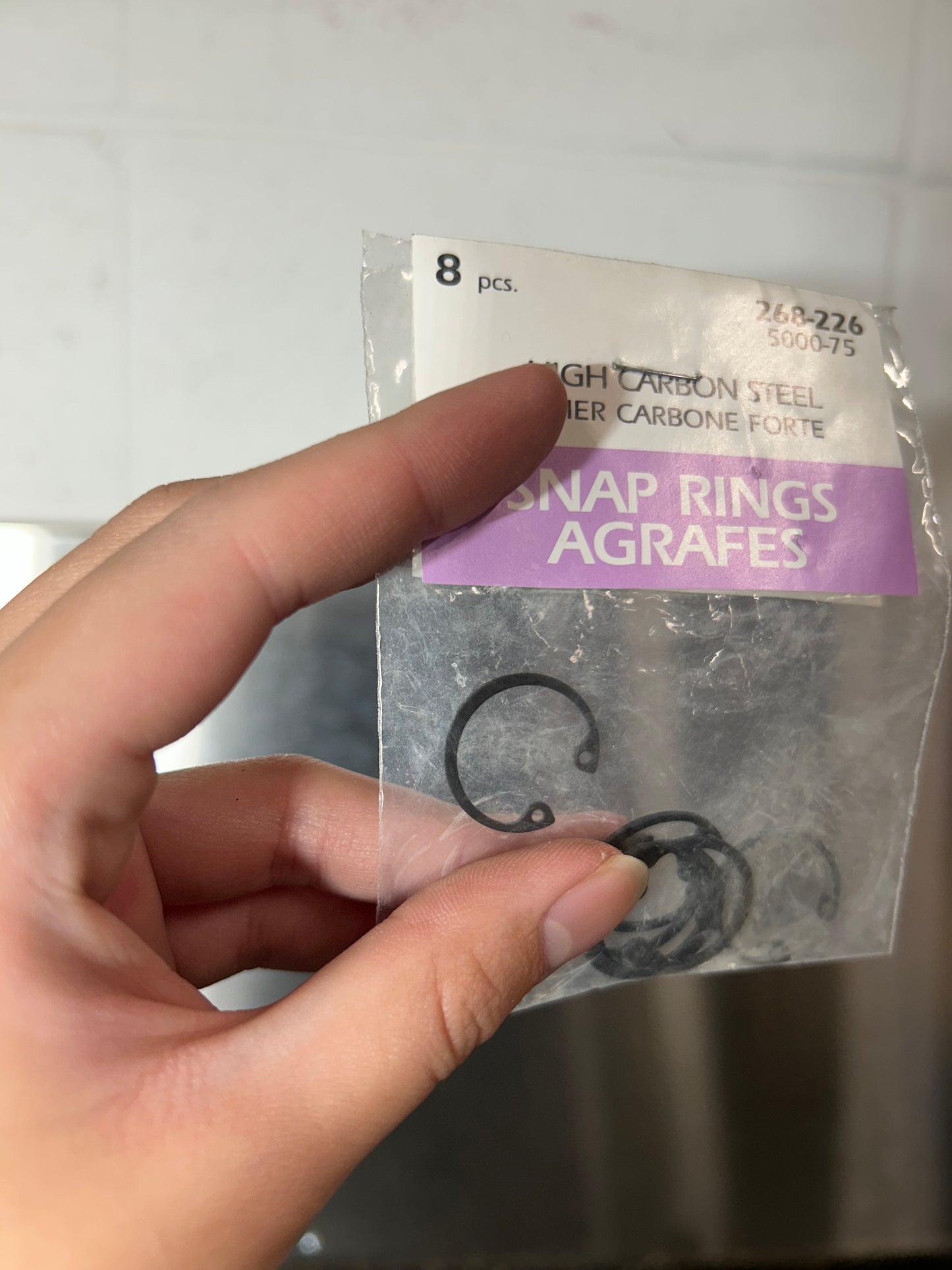 Paulin 3/4" Snap Rings, Plain (268-226, 8-piece pack) – BRAND NEW