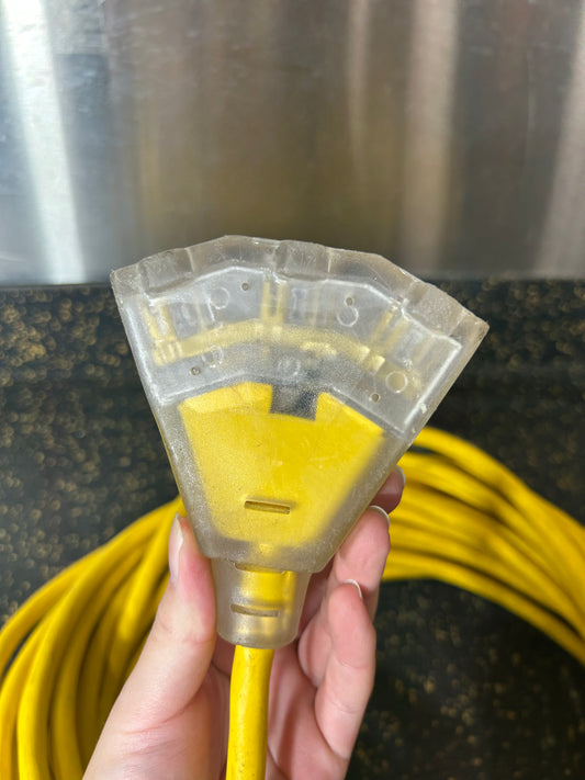 100-Foot Triple Outlet Extension Cord (3-Prong, 12 AWG)