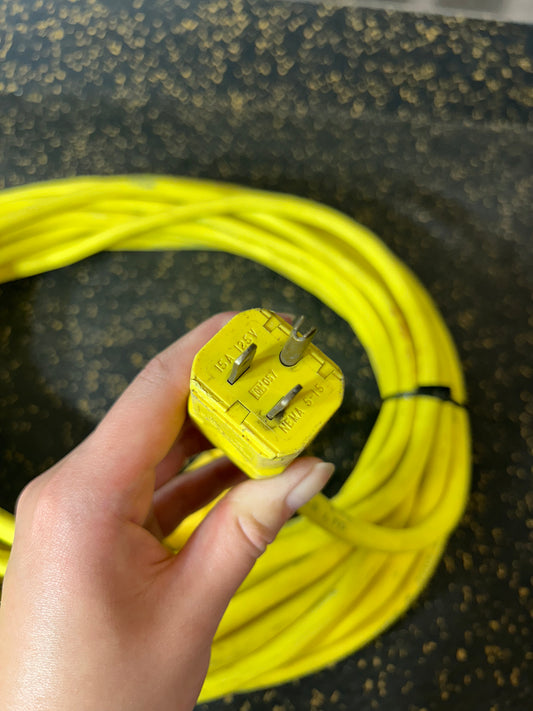 50-Foot Outdoor Extension Cord (3-Prong, 12 AWG, Water-Resistant)