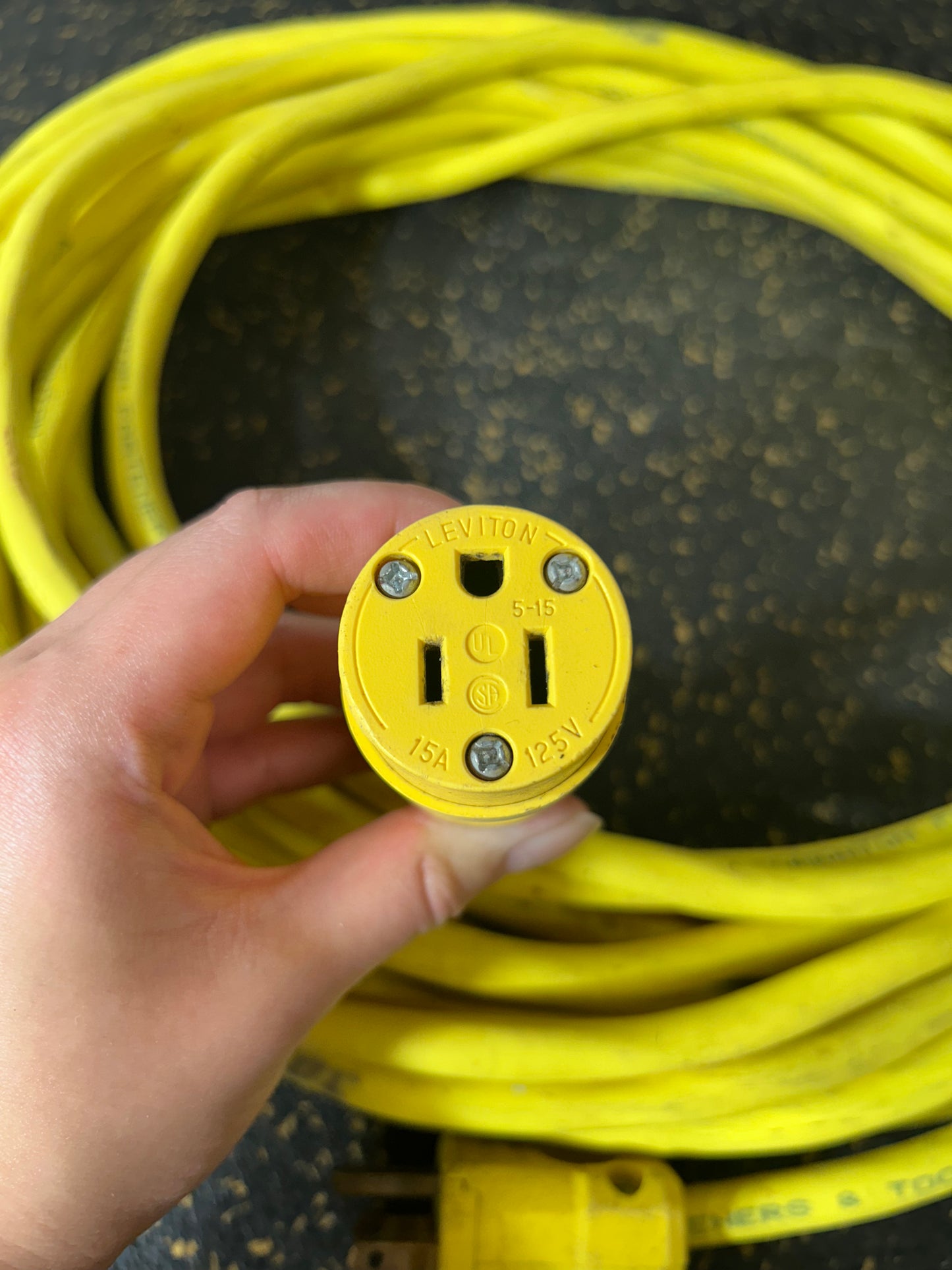 50-Foot Outdoor Extension Cord (3-Prong, 12 AWG, Water-Resistant)