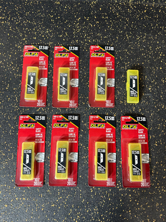 OLFA 11/16” (17.5mm) Dual-Tip Safety Blades (10-piece pack) – 8 PACKS AVAILABLE, BRAND NEW