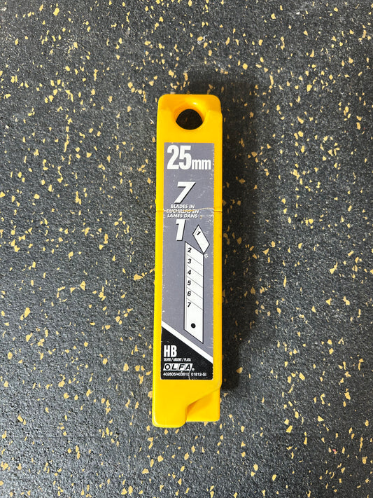 OLFA 1” (25mm) Extra Heavy-Duty Snap-Off Replacement Blades (18 PIECES ONLY)