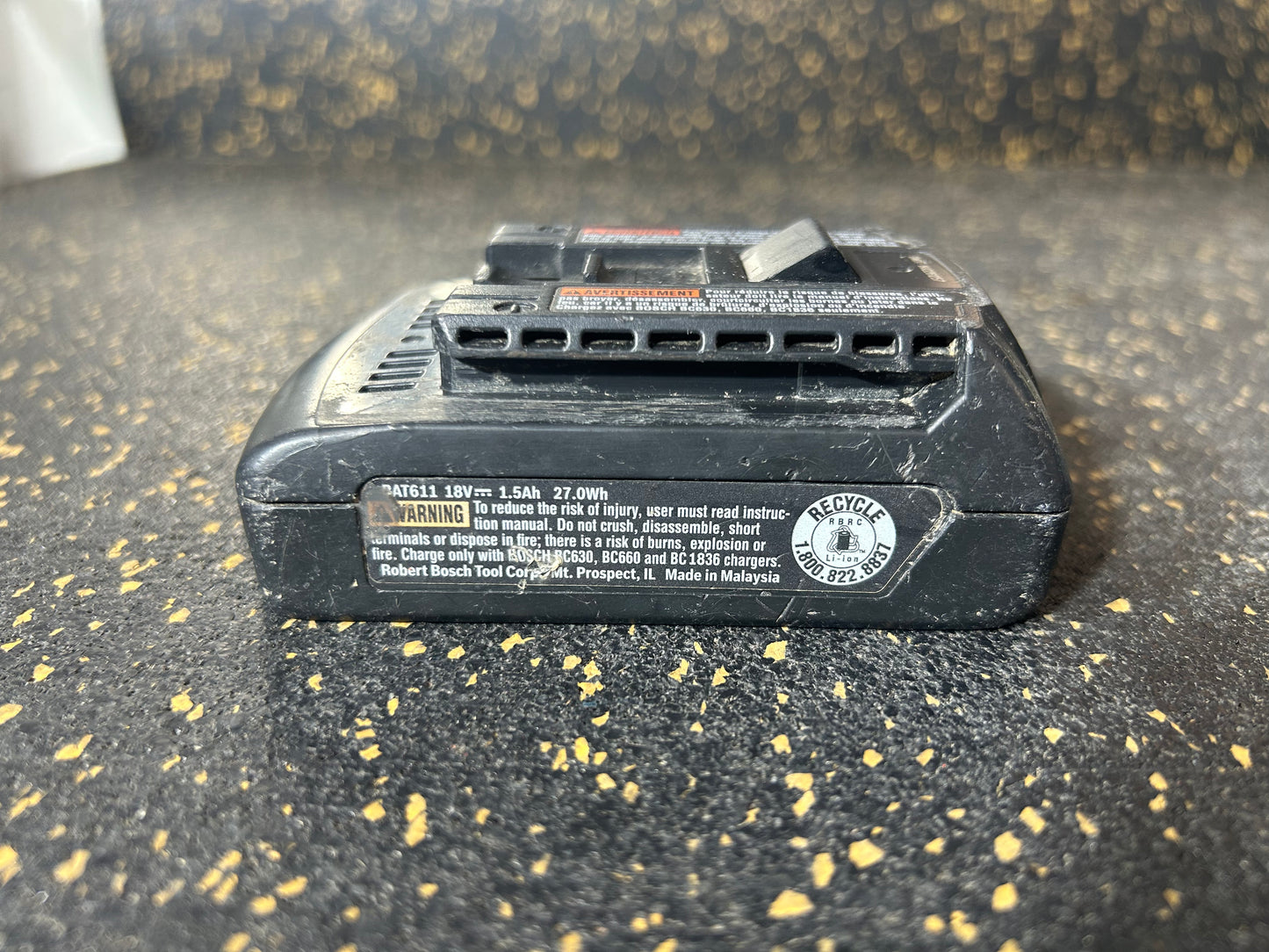 Bosch BAT611 (18V Lithium Ion 1.5Ah Battery) – POWERFUL & COMPACT