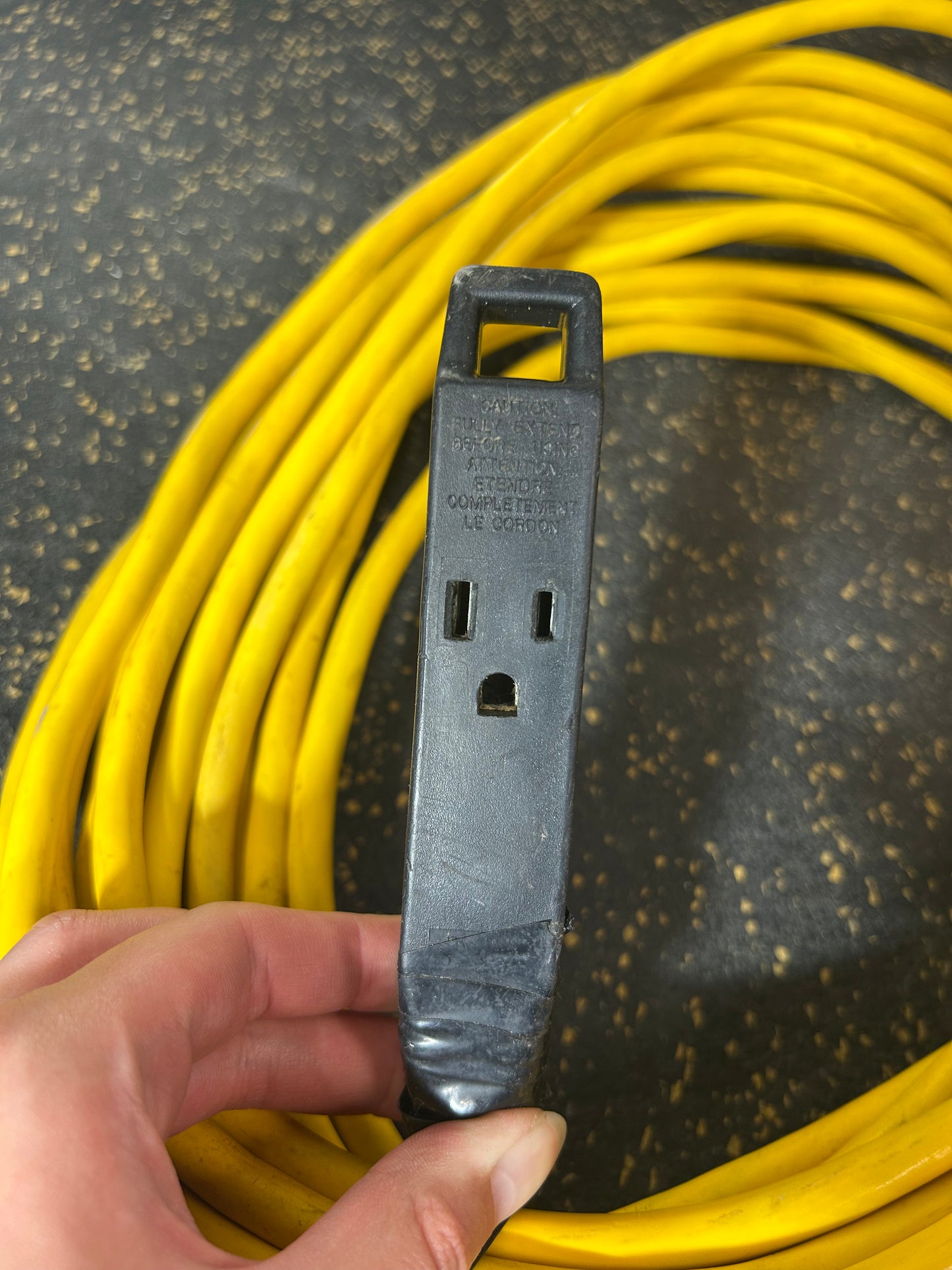 50-Foot Triple Outlet Extension Cord (3-Prong, 16 AWG)