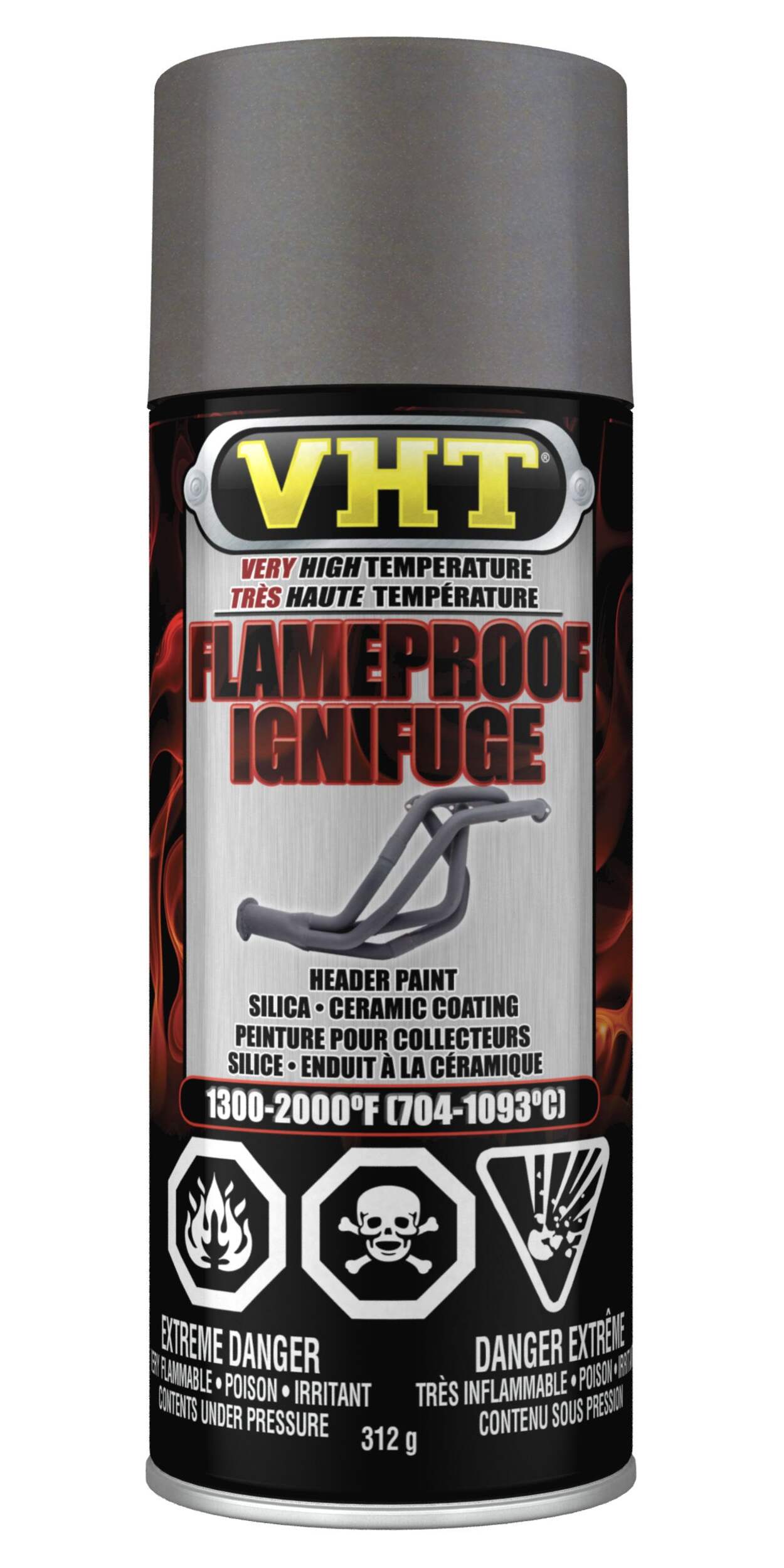 VHT Very High Temperature Flameproof Header Paint (Cast Iron Colour, 312g)