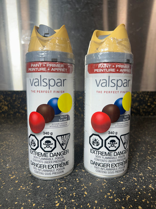 Valspar Satin Spray Paint and Primer (Afternoon Stroll, 340g)