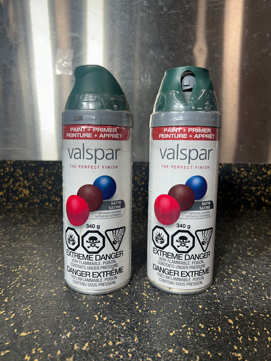 Valspar Satin Spray Paint and Primer (Peacock House, 340g)