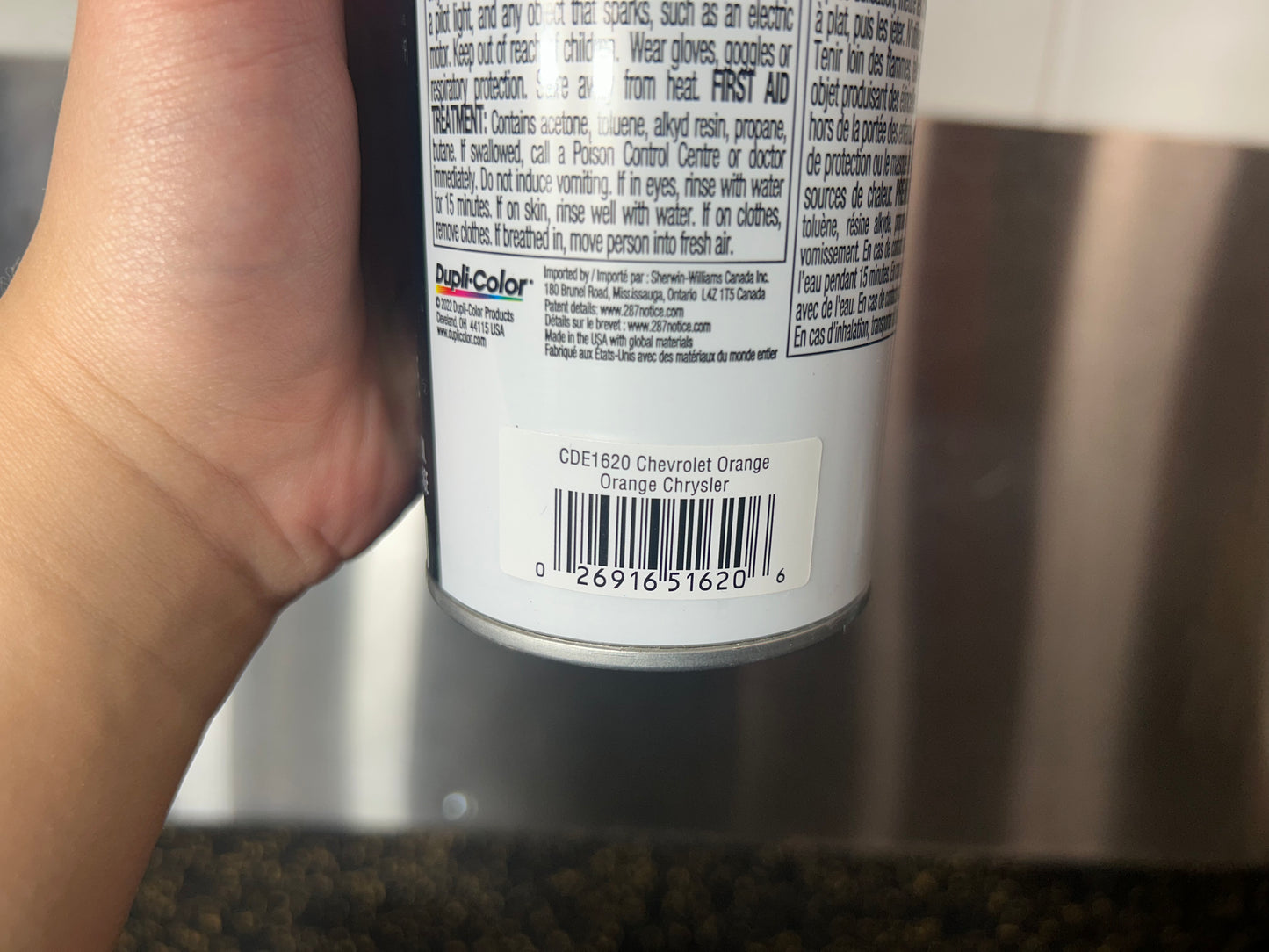 Sherwin Williams Dupli-Color Engine Enamel with Ceramic CDE1620 (Chevrolet/Chrysler Orange, 340g)