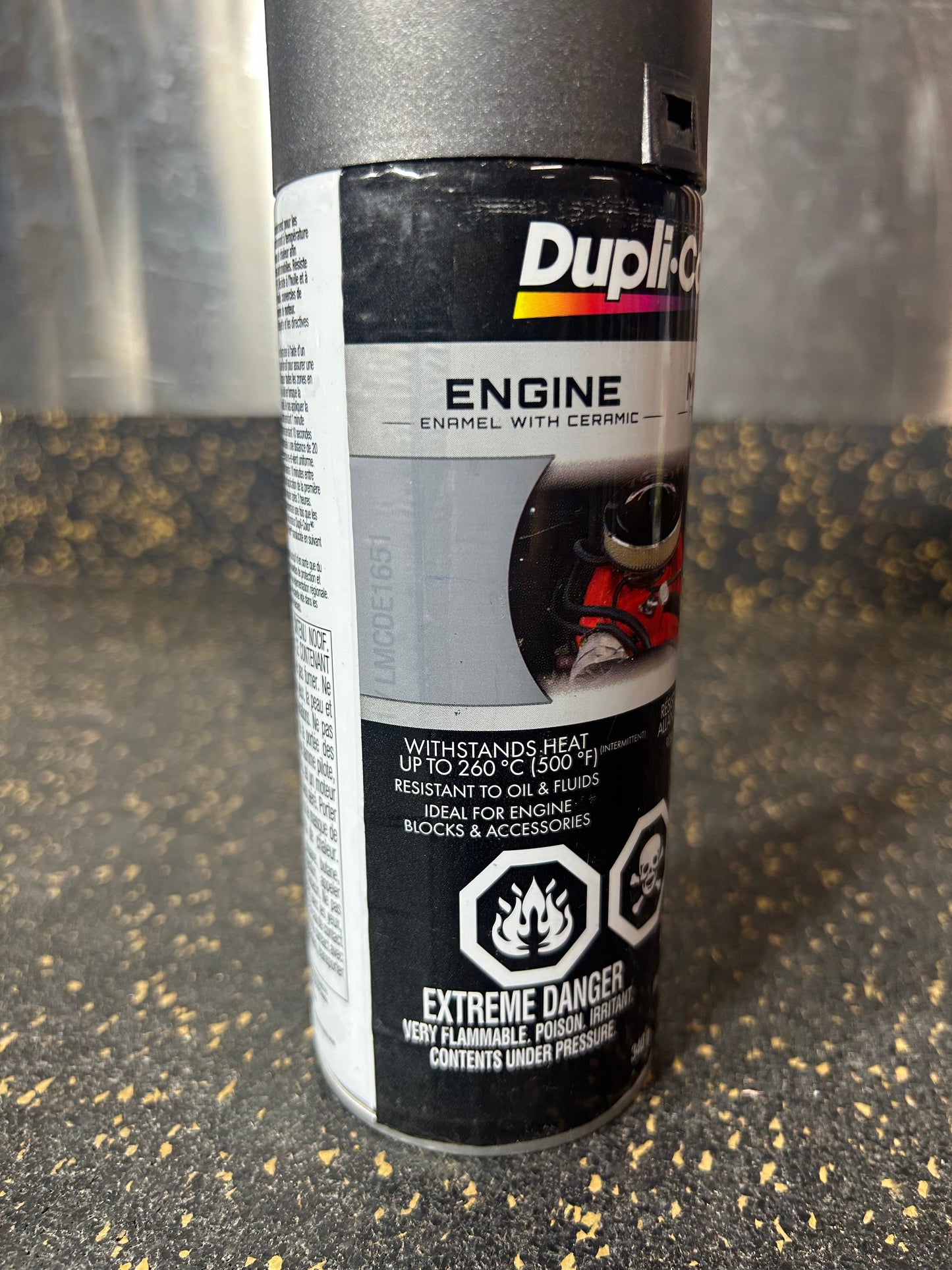 Sherwin Williams Dupli-Color Engine Enamel with Ceramic CDE1651 (Cast Coat Iron, 340g)