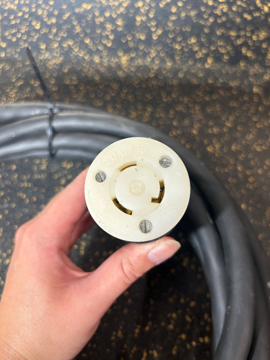 20-Foot RV Extension Cord (20-Amp Locking Receptacle & Plug, 10 AWG)